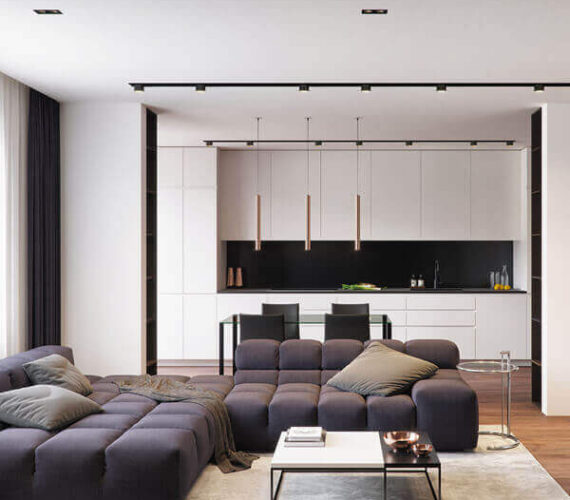 Cocina y sala